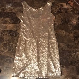 Gold dress